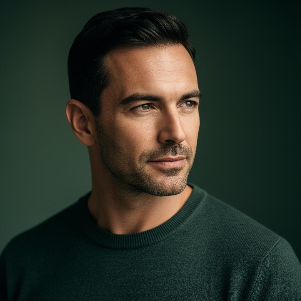 Confident man in his late thirties representing modern men's wellness
